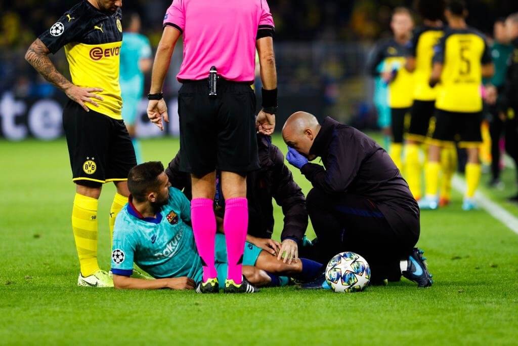 Dortmund vs Barcelona [0-0] Jordi Alba Injury - Champions League 19-20